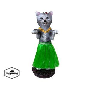 Dashboard Hula Cat Kitten Car Bobblehead Figurine